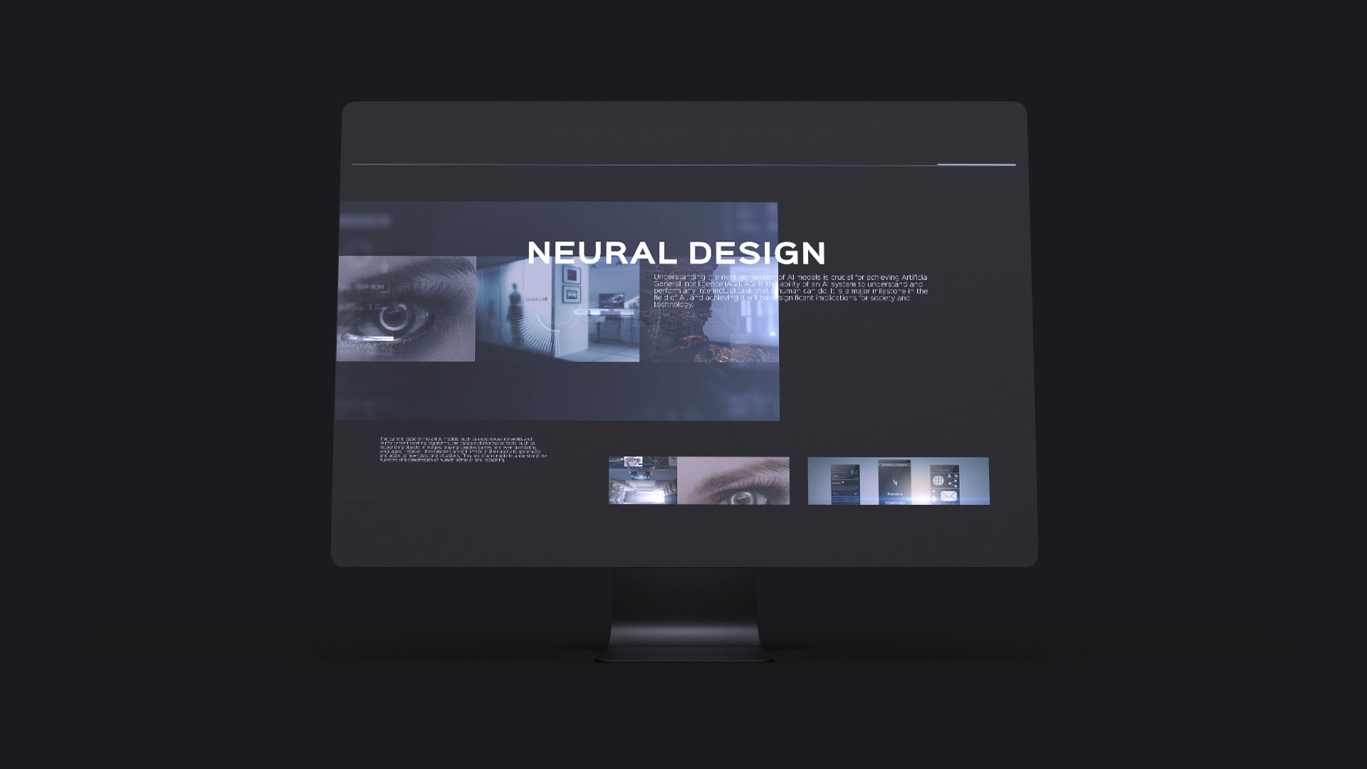 Composição conceitual de uma tela com organização modular de ativos visuais.